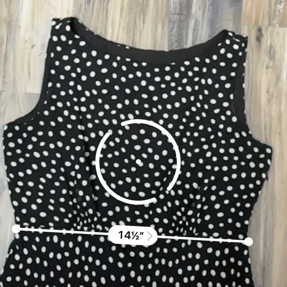 VTG Y2K 2000s Brown & White Polka Dot Mesh Layer Chiffon Sleeveless Maxi Dress - Picture 7 of 10